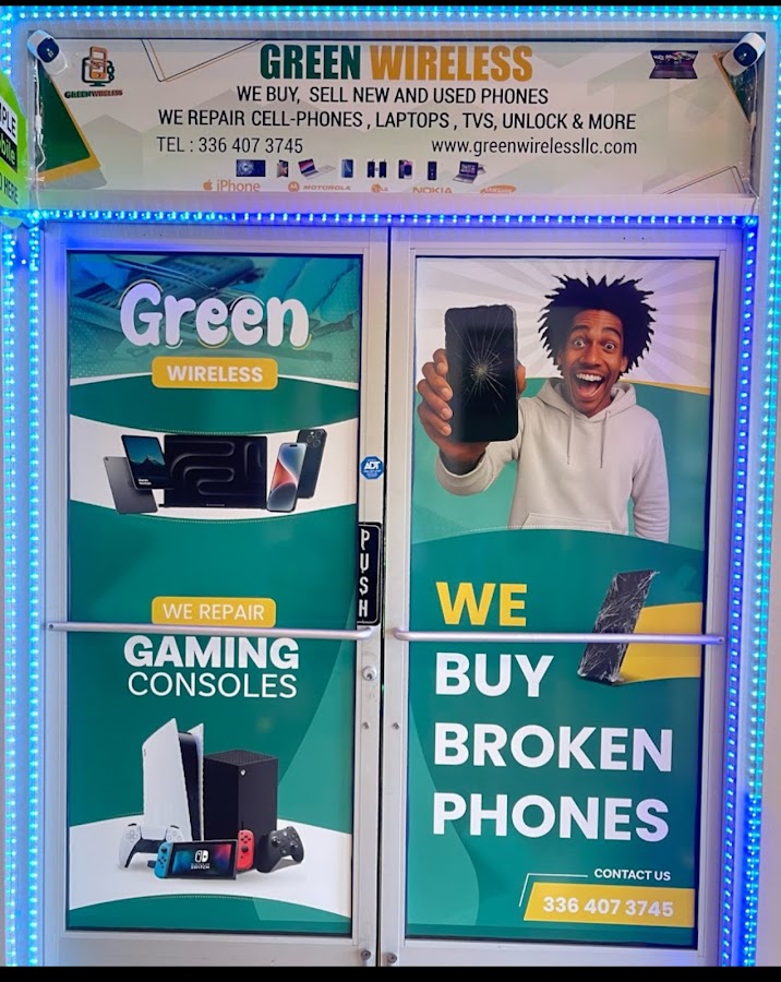 Green wireless Mobile Phone Repair photo