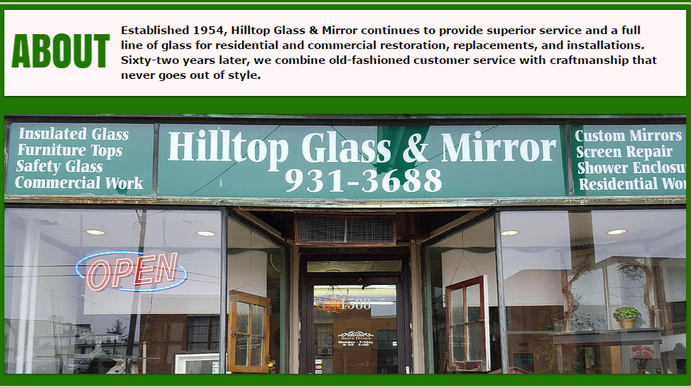 Hilltop Glass & Mirror, LLC Window Installation Service photo