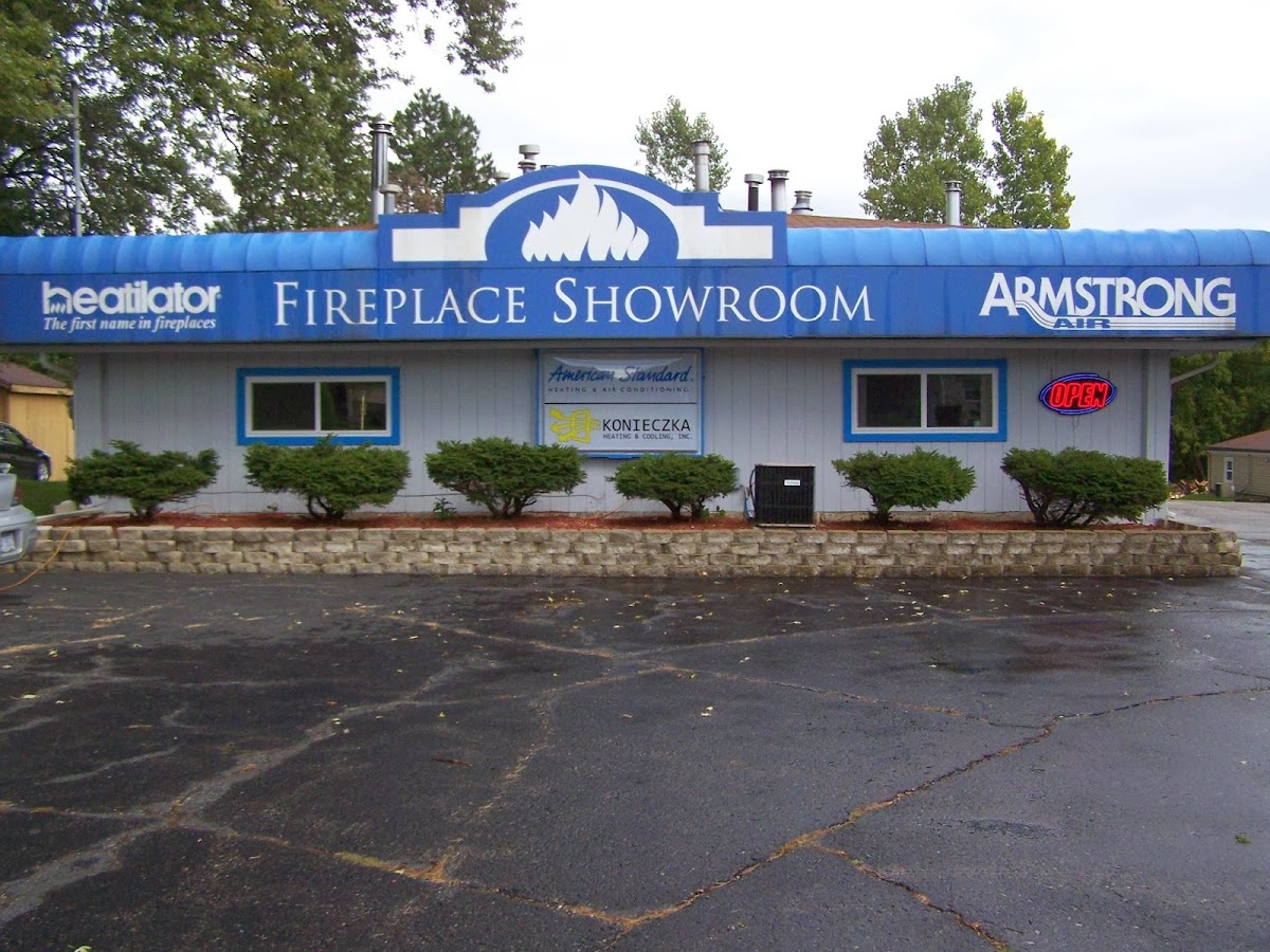 Konieczka Heating & Cooling, Inc. and Fireplace Showroom Fireplace Repair Service photo
