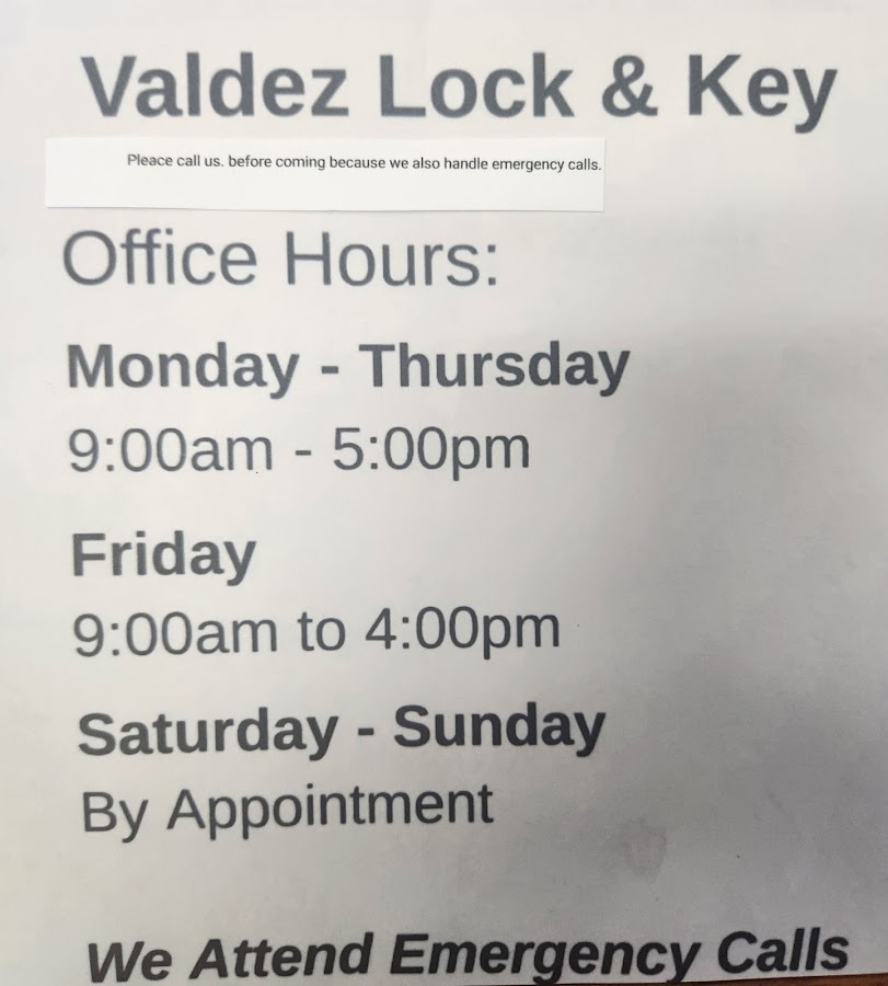 Valdez Lock and Key Locksmith photo