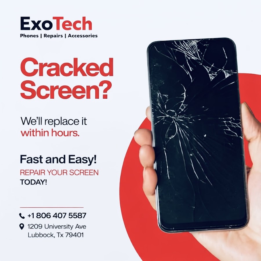 ExoTech - Phones, Repairs & Accessories Store near Texas Tech Lubbock Mobile Phone Repair photo