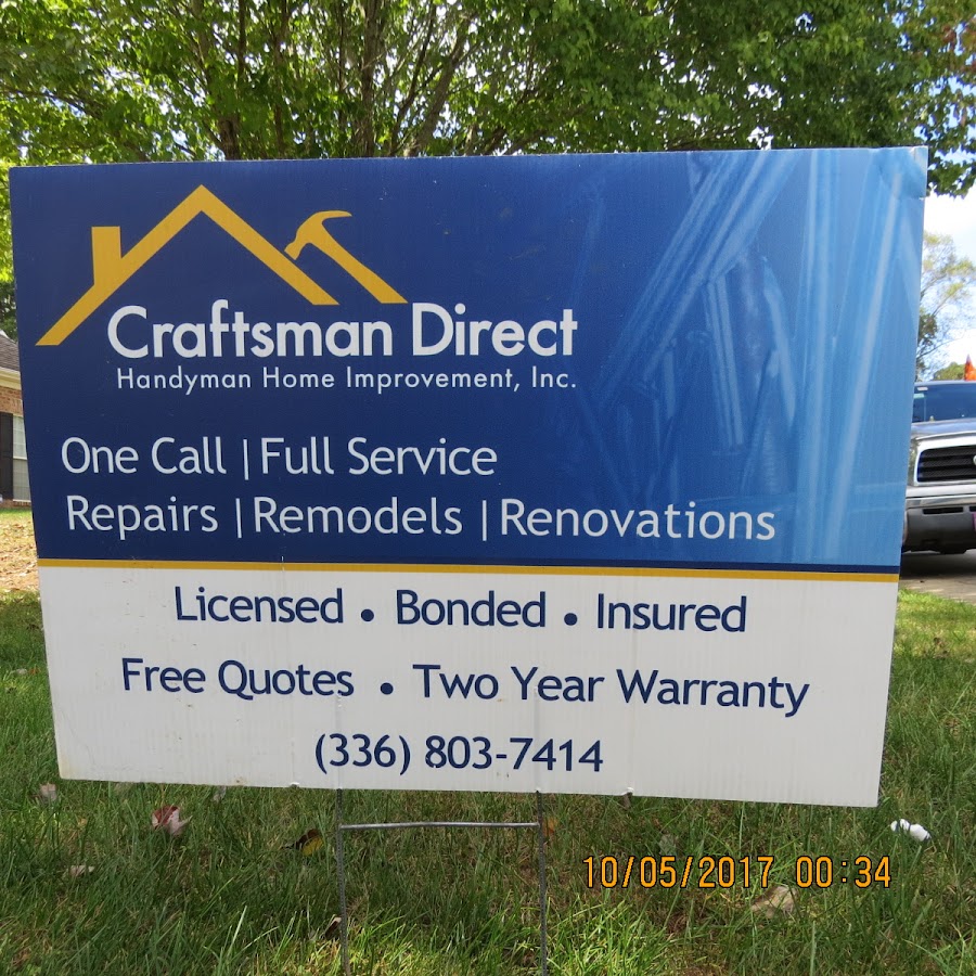 Business photo for Craftsman Direct Handyman Home Improvement in Durham, NC