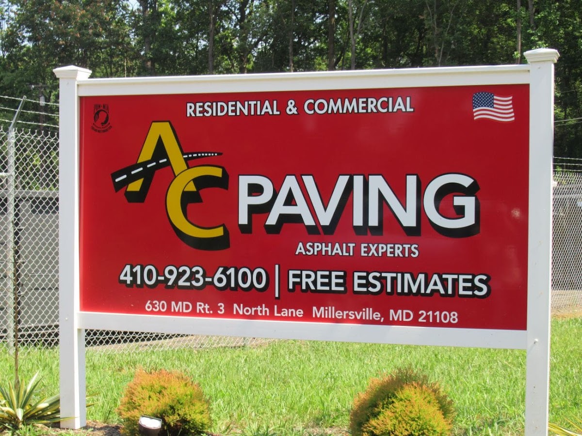 Business photo for AC Paving LLC in Millersville, MD