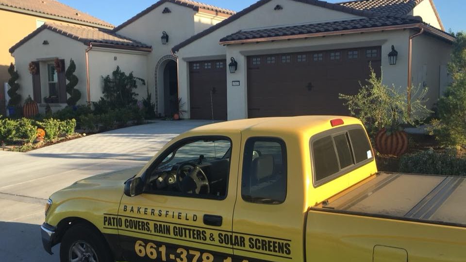 Bakersfield Patio Covers and Seamless Rain Gutters Roofing Repair photo