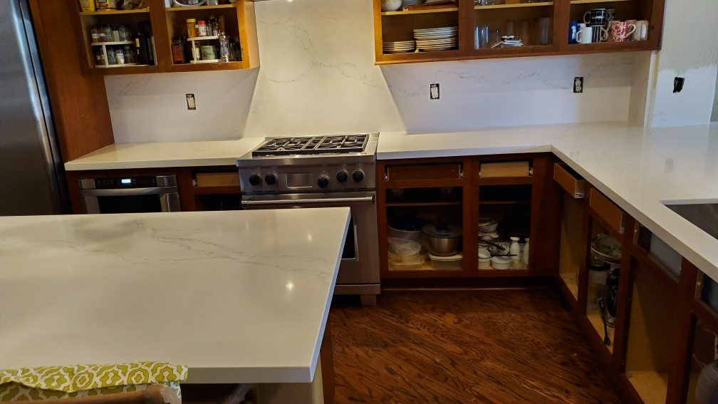 Serrano's Surfaces Kitchen Countertops Installation photo