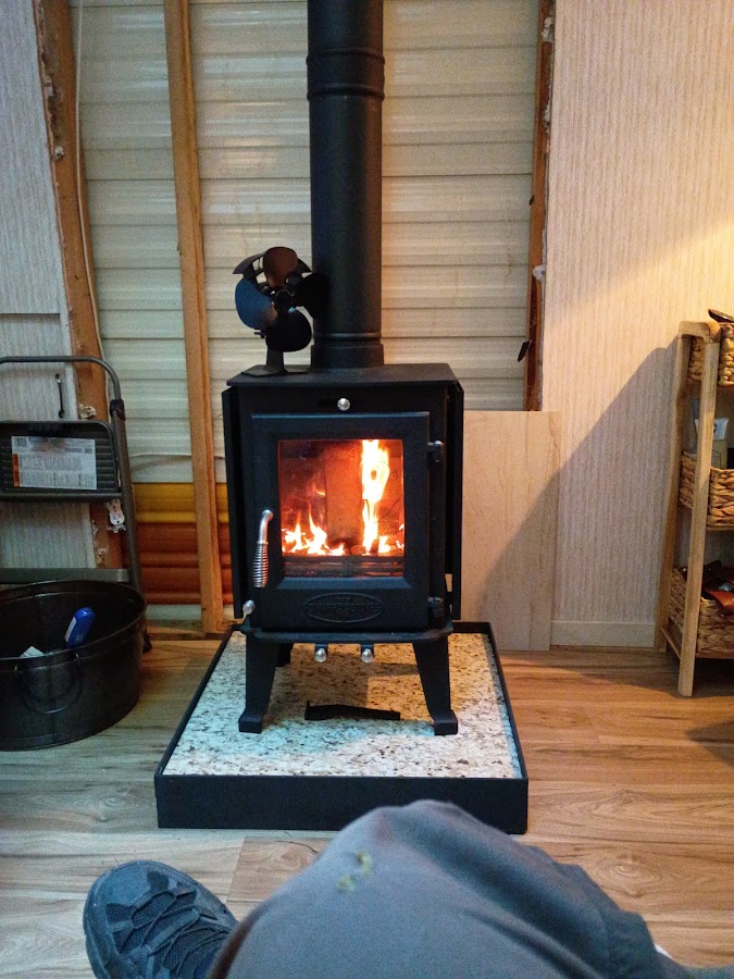 Tiny Wood Stove Plumber photo