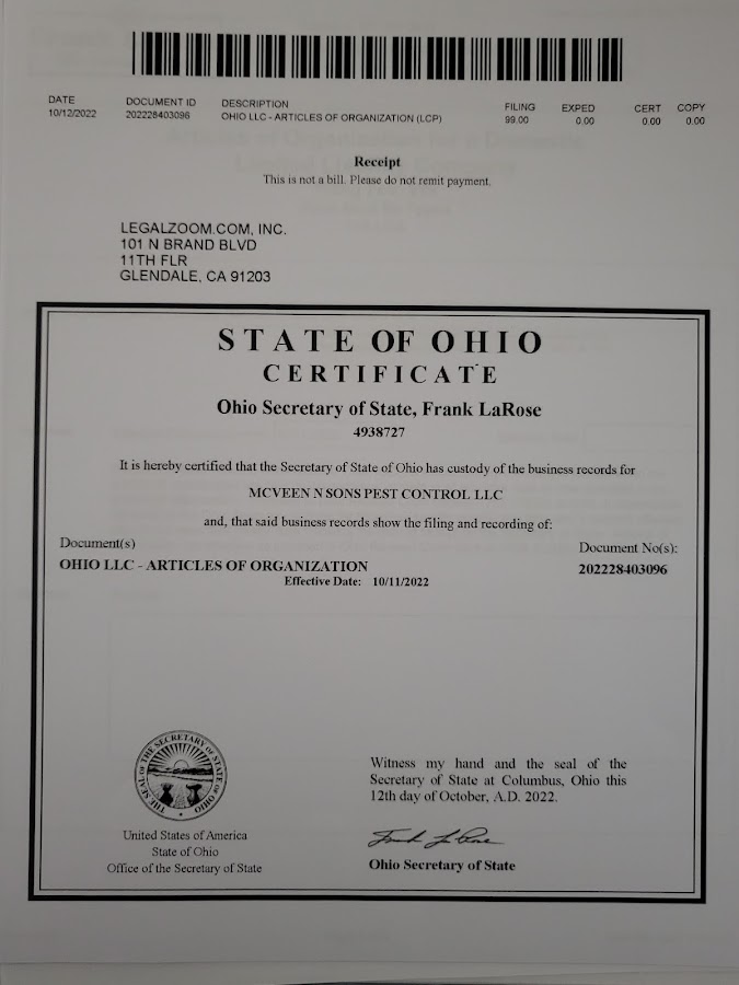 McVeen & Sons' Pest & Termite Control