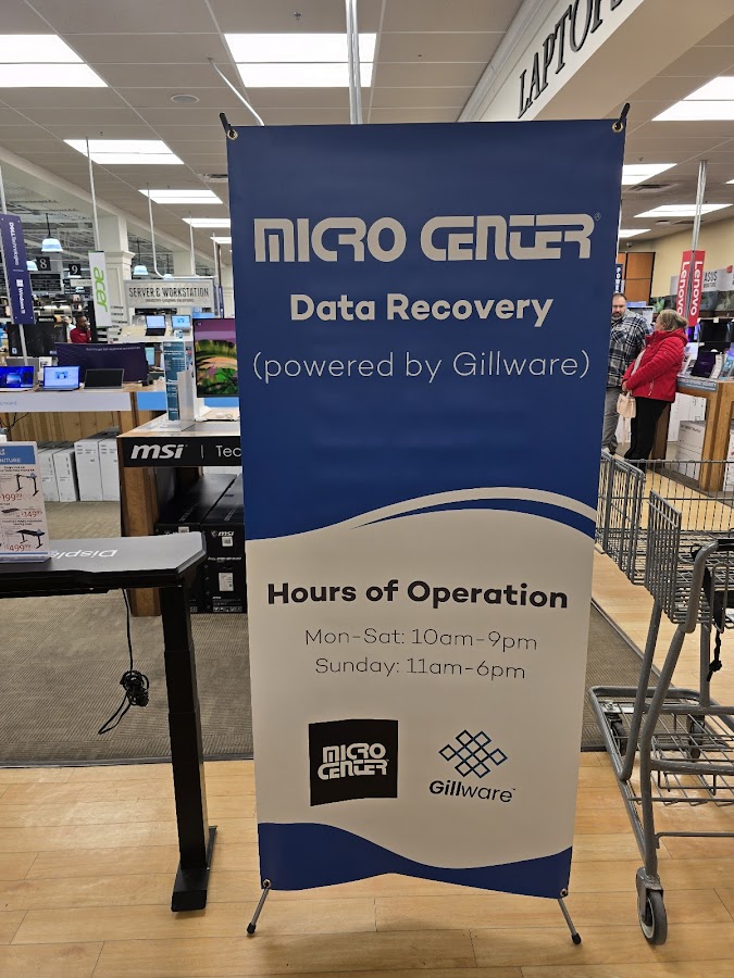 Micro Center Data Recovery (powered by Gillware)