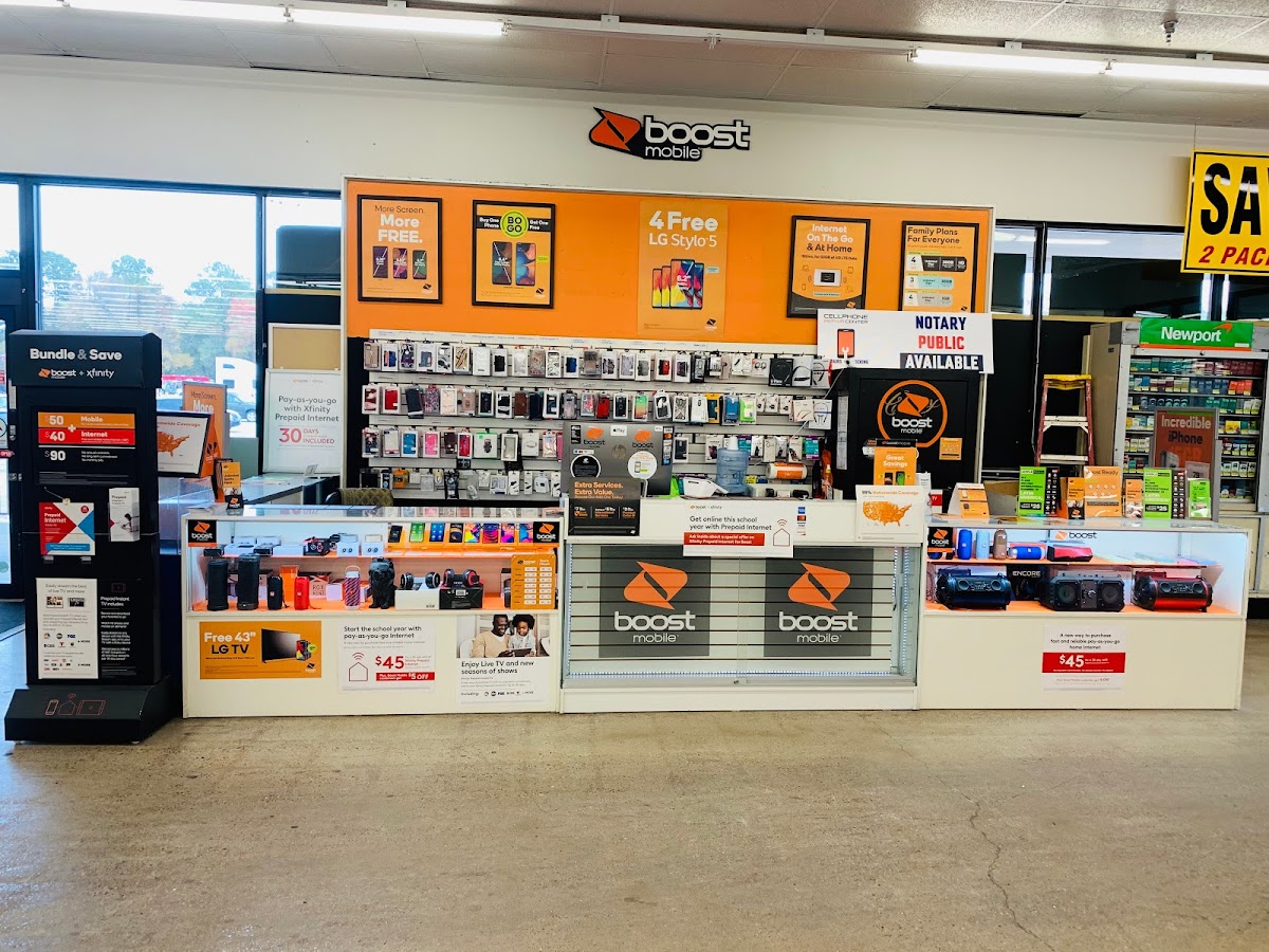 "BOOST CELL PHONE STORE" ( Accept all network payments,ACTIVATE PREPAID NETWORK,REPAIRS Cellphone,Laptop,PC) INSIDE FOOD TOWN