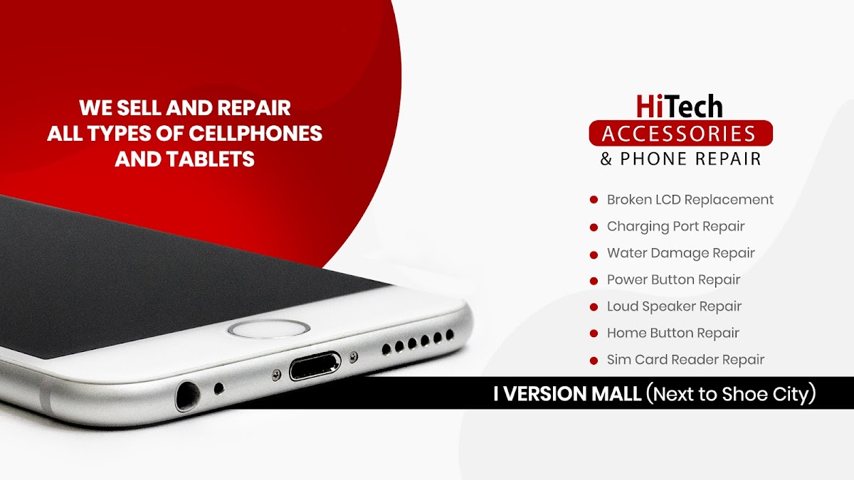 Hi Tech Accessories & Phone Repair Iverson Mall near Shoe City