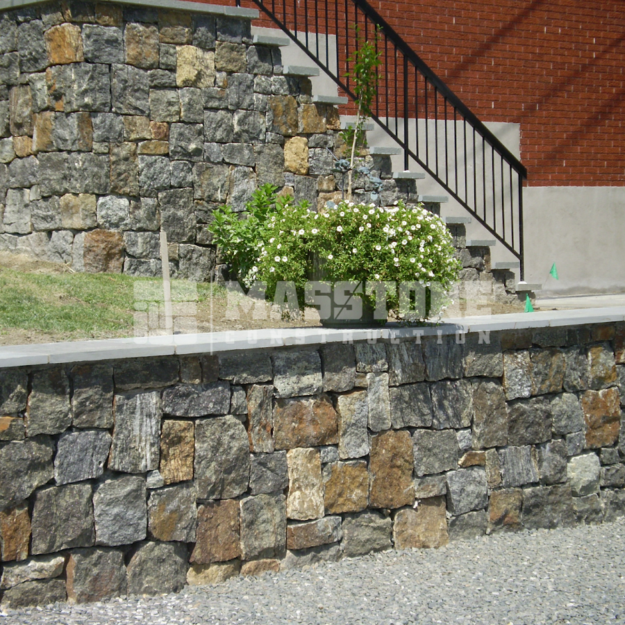 Masstone Construction - Masstone Construction Retaining Wall Repair in Framingham, MA photo