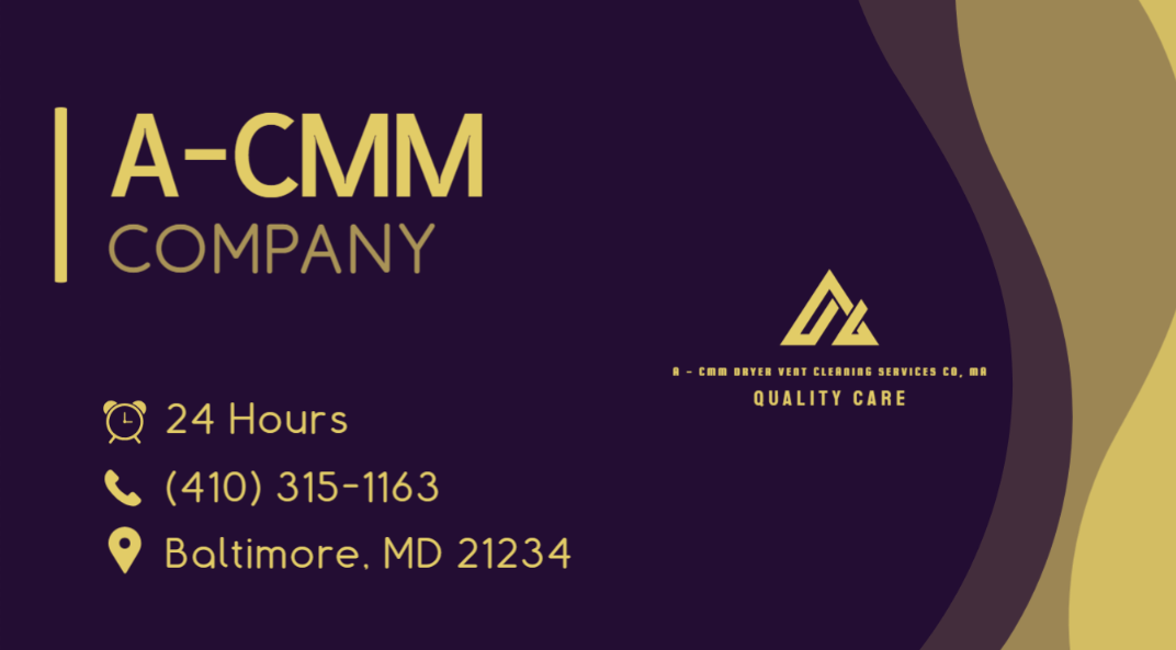 A - CMM Dryer Vent Cleaning Services Co, MA