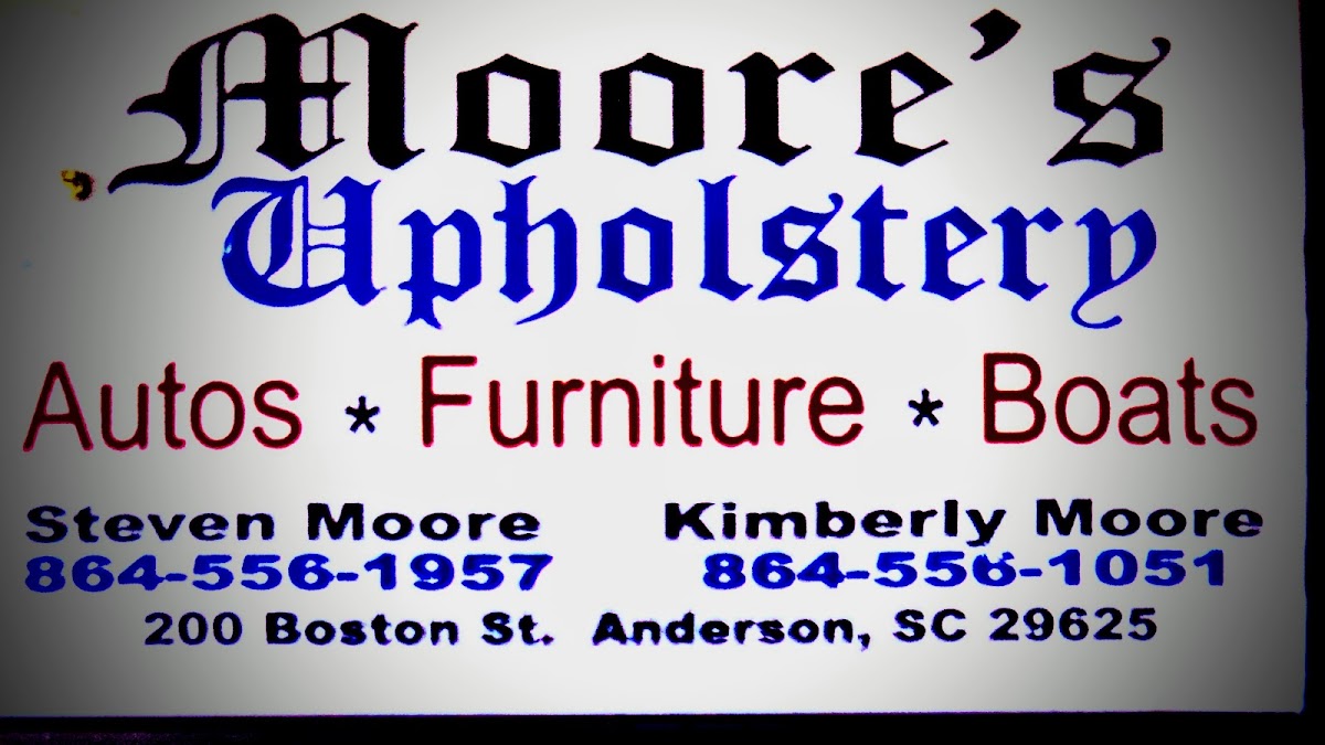 Moore's Upholstery - Moore's Upholstery Furniture Repair in Anderson, SC photo