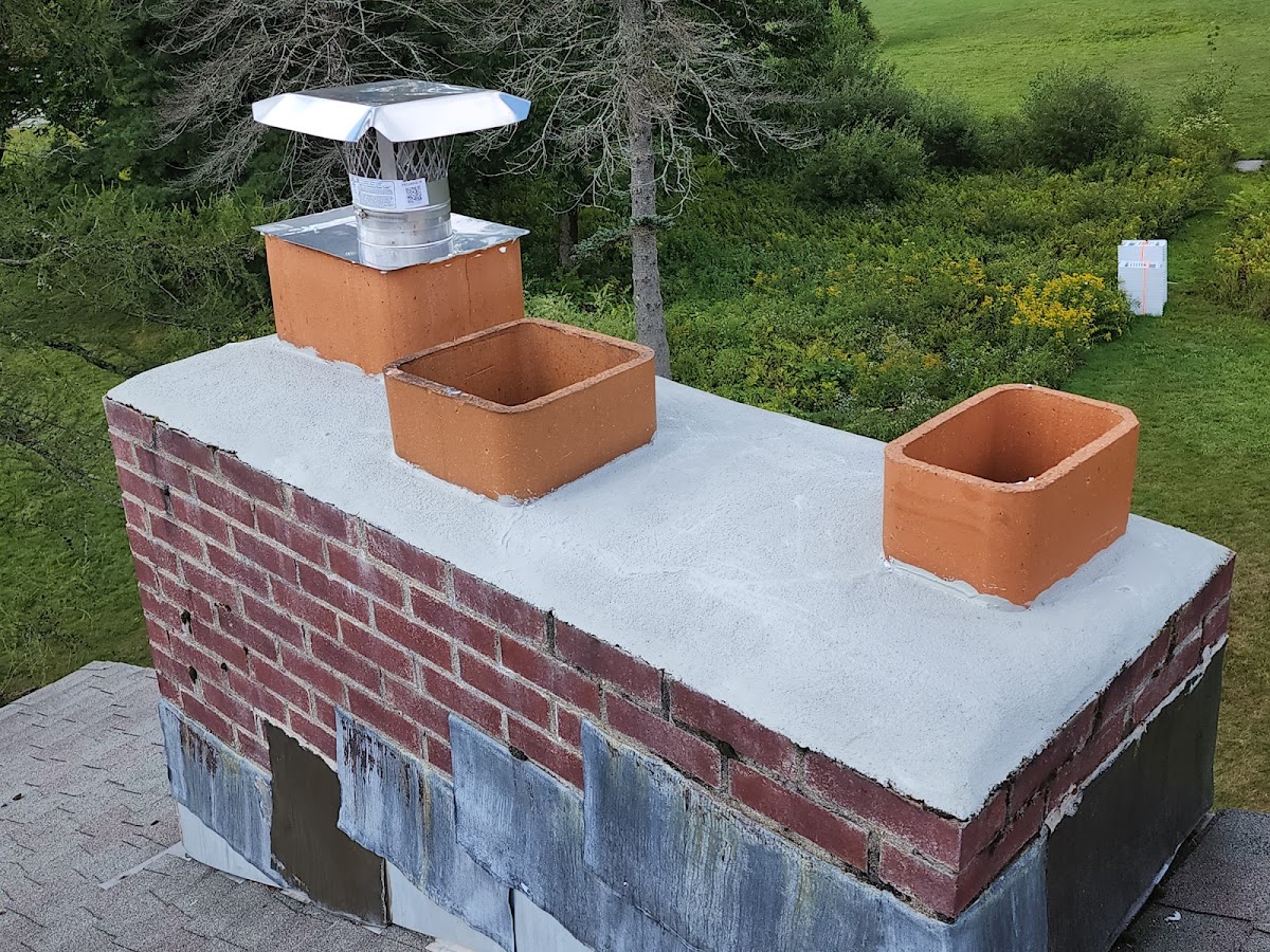 Mountain chimney and stone