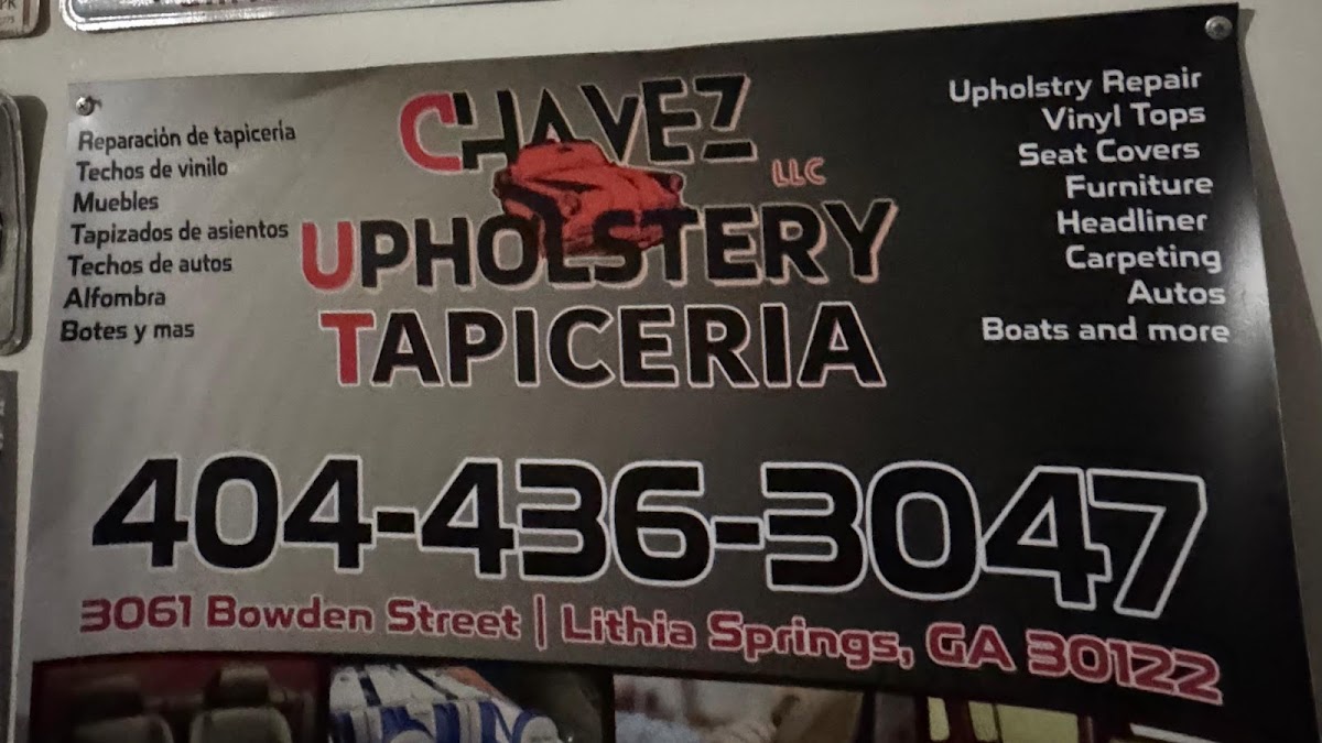 upholstery Chávez Tapiceria Chavez - upholstery Chávez Tapiceria Chavez Car Repair in Lithia Springs, GA photo