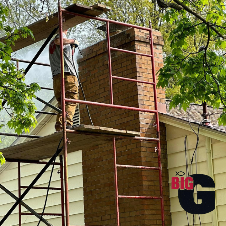 Big G Construction & Restoration - Big G Construction & Restoration Chimney Crown Repair in Vienna, OH photo