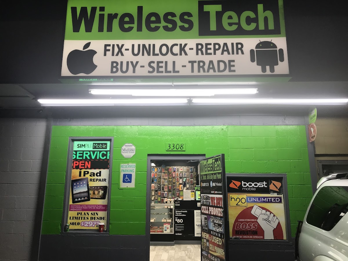 Wireless Tech Fix Cracked Phone Unlock Iphone Samsung LG HTC