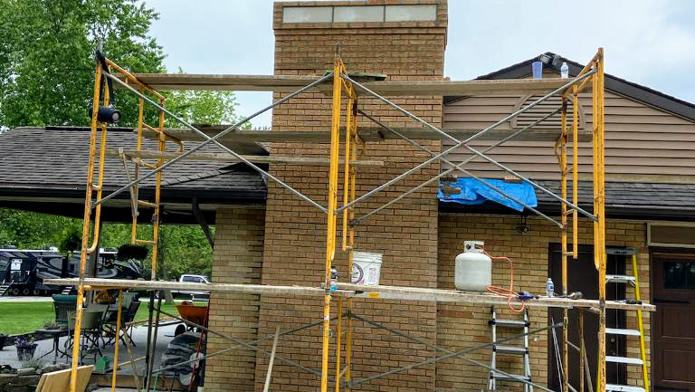 Bowling chimneys and masonry