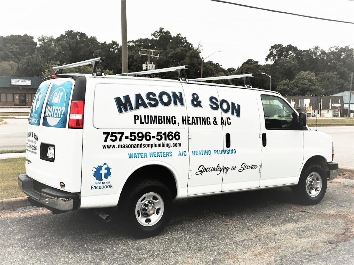 Mason & Son Plumbing & Heating Inc. - Mason & Son Plumbing & Heating Inc. Drain Cleaning in Newport News, VA photo