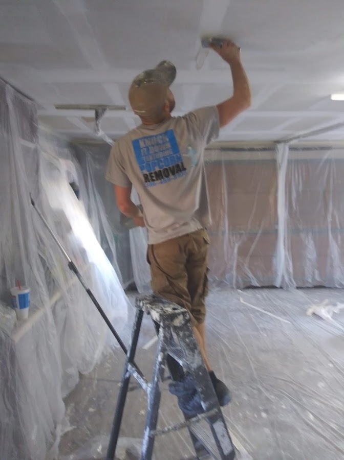 Knock it down texturing - Drywall Repairs, Popcorn Removal, Knock Down Texturing